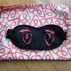 Travel pouch and eye mask